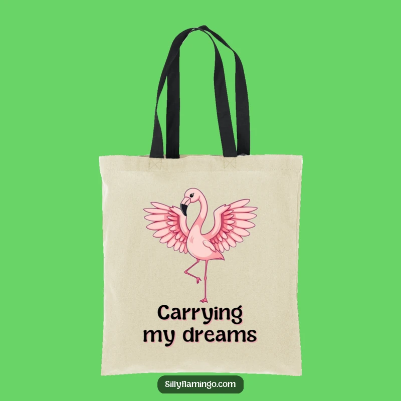 Funny Flamingo Wings Tote Bag: Carry Your Style with Elegance
