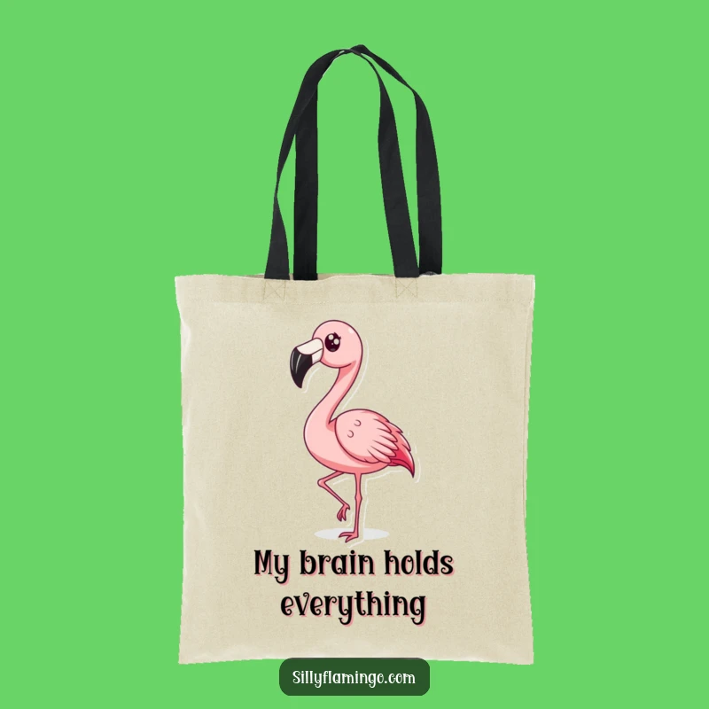 Funny Surprised Flamingo Bobbing Tote Bag: Carry Your Essentials with Humorous Flair, Best Funny Gift